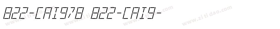 822-CAI978 822-CAI9字体转换